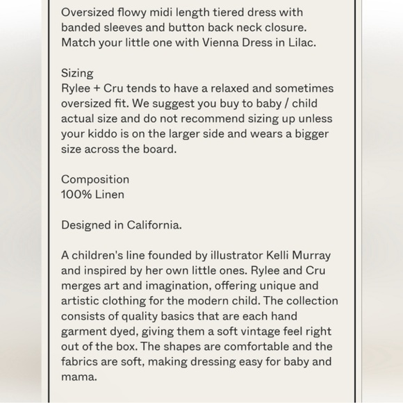 Rylee + Cru Vienna - 100% Linen Midi Dress Small - Like New - Picture 5 of 5